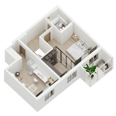 Квартира 104,9 м², 1-комнатная - изображение 4