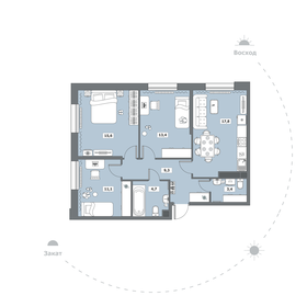 Квартира 75,3 м², 3-комнатная - изображение 1