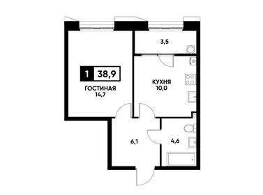 42,2 м², 1-комнатная квартира 3 800 000 ₽ - изображение 68