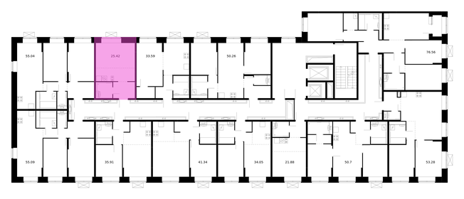 Квартира 25,4 м², студия - изображение 2