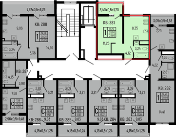 Квартира 28,7 м², 1-комнатная - изображение 2