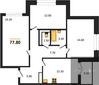 77,8 м², 3-комнатная квартира 6 982 855 ₽ - изображение 21