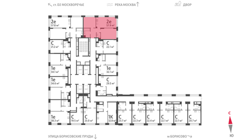 61,5 м², 2-комнатная квартира 20 006 996 ₽ - изображение 74