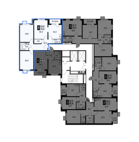 Квартира 79,6 м², 3-комнатная - изображение 2