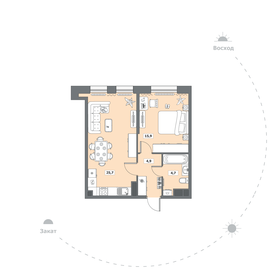 43,2 м², 1-комнатная квартира 5 300 000 ₽ - изображение 68