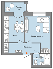 38 м², 1-комнатная квартира 4 357 233 ₽ - изображение 34