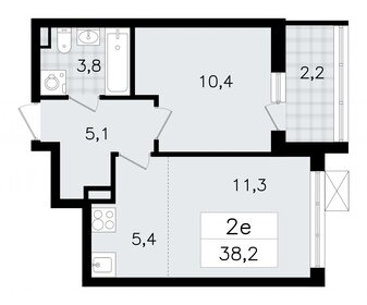 38,8 м², 2-комнатная квартира 6 504 788 ₽ - изображение 25