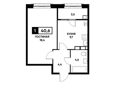 40,2 м², 1-комнатная квартира 3 979 800 ₽ - изображение 10