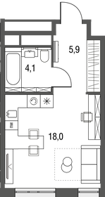 Квартира 28,5 м², студия - изображение 1