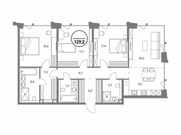 146,6 м², 5-комнатная квартира 110 000 000 ₽ - изображение 154