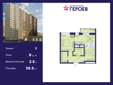 48,3 м², 1-комнатная квартира 7 936 540 ₽ - изображение 41