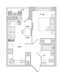 37,9 м², 1-комнатная квартира 6 195 784 ₽ - изображение 41