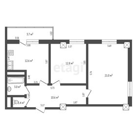 42,4 м², 2-комнатная квартира 6 450 000 ₽ - изображение 42
