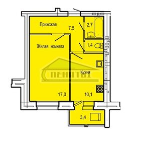 36,5 м², 1-комнатная квартира 3 900 000 ₽ - изображение 96