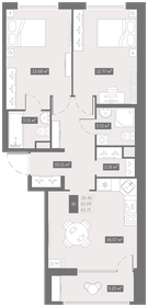 61,9 м², 2-комнатная квартира 8 173 602 ₽ - изображение 29