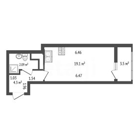 Квартира 26,3 м², студия - изображение 1