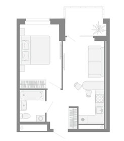 Квартира 39,3 м², 1-комнатная - изображение 2