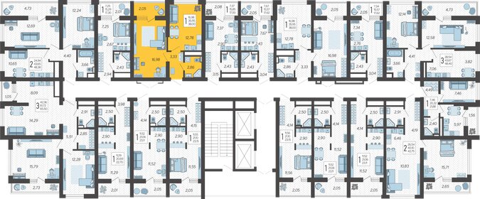 32 м², 1-комнатная квартира 18 000 000 ₽ - изображение 54