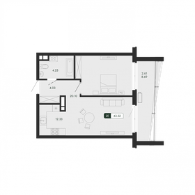 50,4 м², 2-комнатная квартира 14 997 606 ₽ - изображение 20