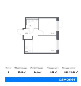 Квартира 35,8 м², 1-комнатная - изображение 1