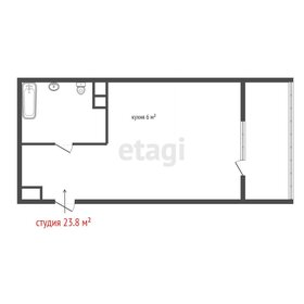 Квартира 23,8 м², студия - изображение 1