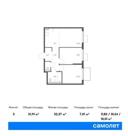 52 м², 2-комнатная квартира 11 475 269 ₽ - изображение 27