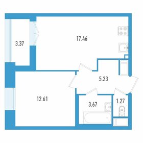 47,4 м², 1-комнатная квартира 14 915 250 ₽ - изображение 10