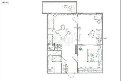 Квартира 56,2 м², 2-комнатная - изображение 1