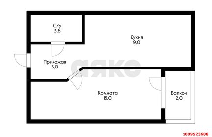 Квартира 35,6 м², 1-комнатная - изображение 4