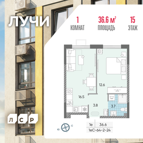 36,7 м², 1-комнатная квартира 15 978 042 ₽ - изображение 41