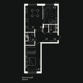 Квартира 62,6 м², 3-комнатная - изображение 1