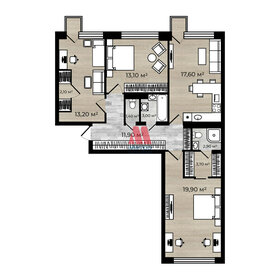 133 м², 3-комнатная квартира 14 000 000 ₽ - изображение 59