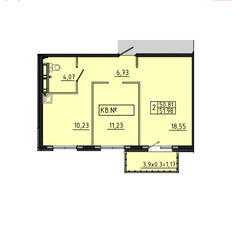 Квартира 52 м², 2-комнатная - изображение 2