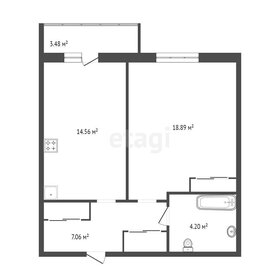 Квартира 45 м², 1-комнатная - изображение 3