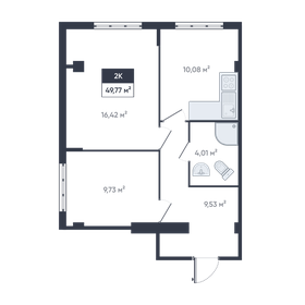 60 м², 2-комнатная квартира 7 300 000 ₽ - изображение 44