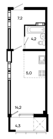 34,7 м², 1-комнатная квартира 4 800 000 ₽ - изображение 41