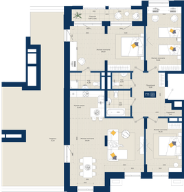 147,5 м², 4-комнатная квартира 44 100 000 ₽ - изображение 142