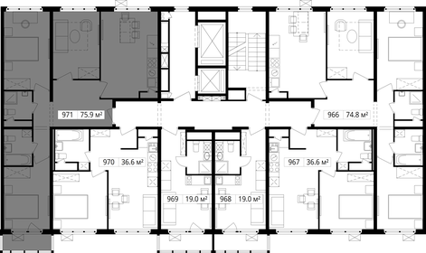 Квартира 75,9 м², 3-комнатная - изображение 3