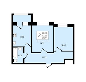 Квартира 50,1 м², 2-комнатная - изображение 1