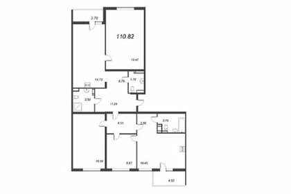 Квартира 110,8 м², 4-комнатная - изображение 1