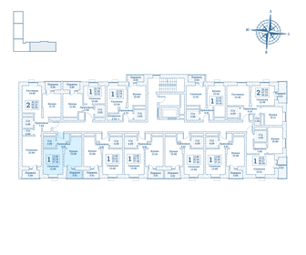 36,9 м², 1-комнатная квартира 4 311 450 ₽ - изображение 2