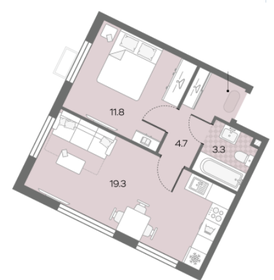 37,5 м², 1-комнатная квартира 12 506 100 ₽ - изображение 27