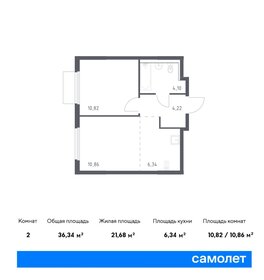 Квартира 36,3 м², 1-комнатная - изображение 1