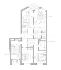 Квартира 129 м², 4-комнатная - изображение 1