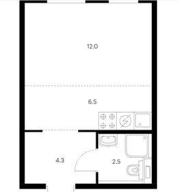 Квартира 25,1 м², студия - изображение 1