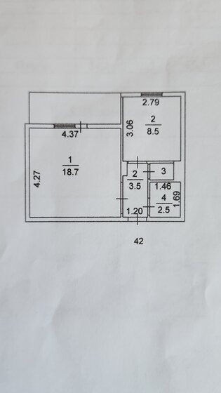 34,2 м², 1-комнатная квартира 3 700 000 ₽ - изображение 46