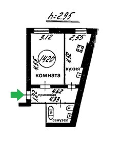 35 м², 1-комнатная квартира 58 000 ₽ в месяц - изображение 44