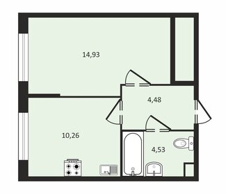 Квартира 34,2 м², 1-комнатная - изображение 1