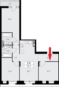 61,8 м², 4-комнатная квартира 18 460 672 ₽ - изображение 4