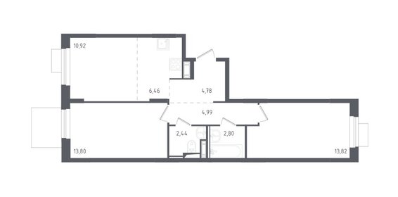 Квартира 60 м², 2-комнатная - изображение 1